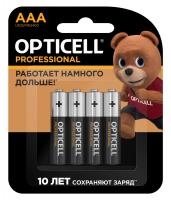 Батарейки Opticell ААА Basic, 4шт/уп в блистере