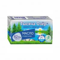 Масло сливочное Тысяча Озер 82,5% 350 гр